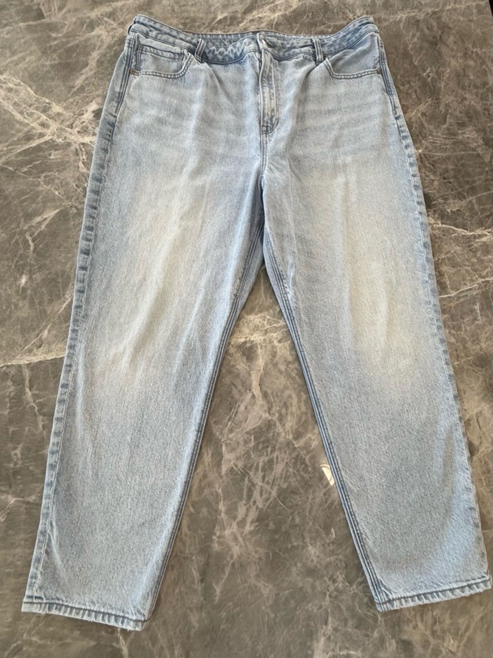 American Eagle Mom Straight Jeans Denim Women Plus Size 20 Short